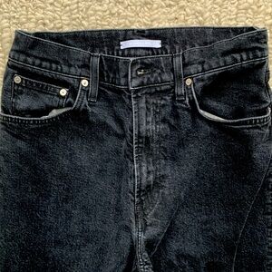 Helmut Lang black jeans, high waisted, excellent condition, straight leg size 31